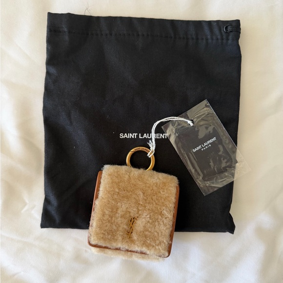 Saint Laurent Handbags - Saint Laurent AirPods Pro shearling case